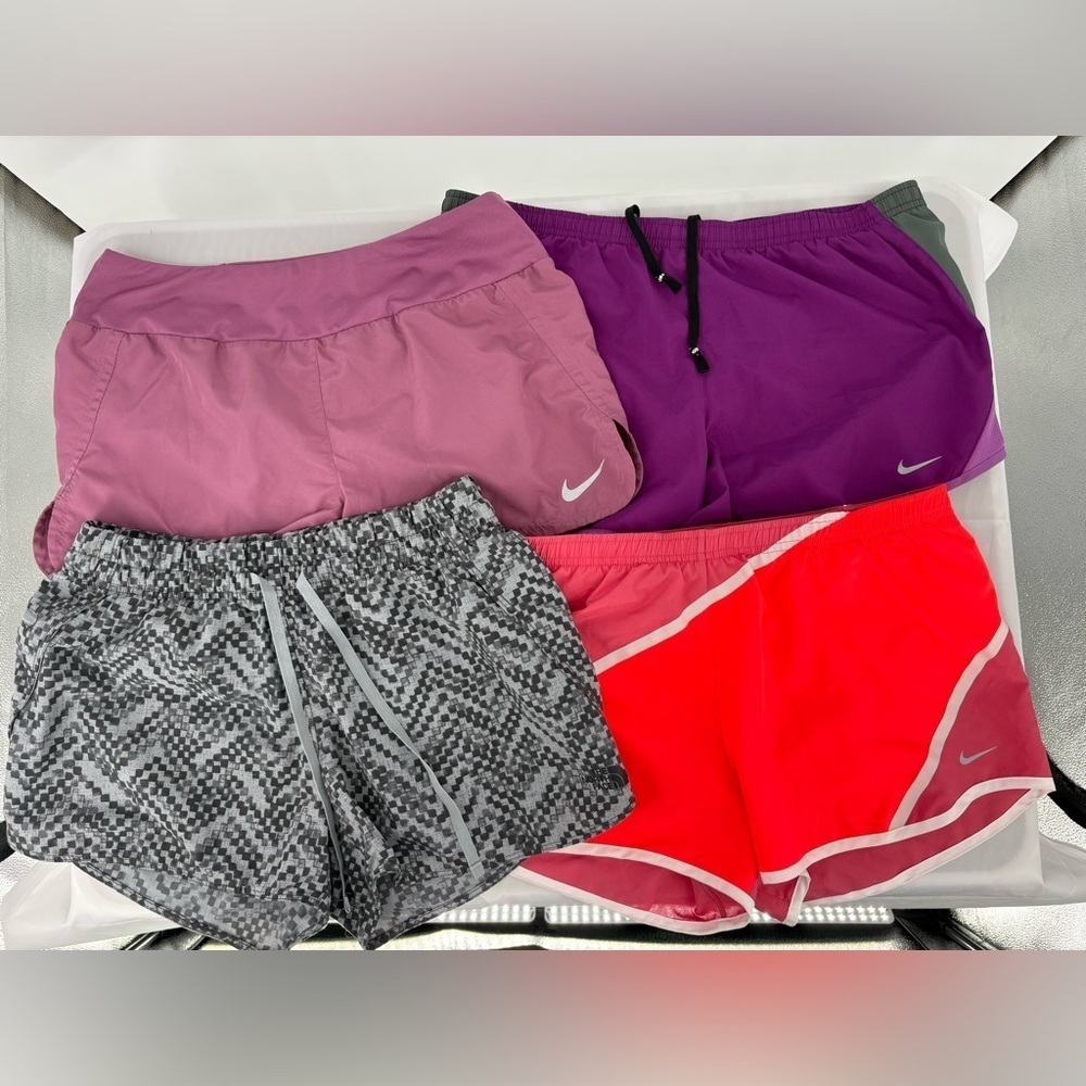 Nike & North Face Athletic Shorts 4 Pieces Bundle